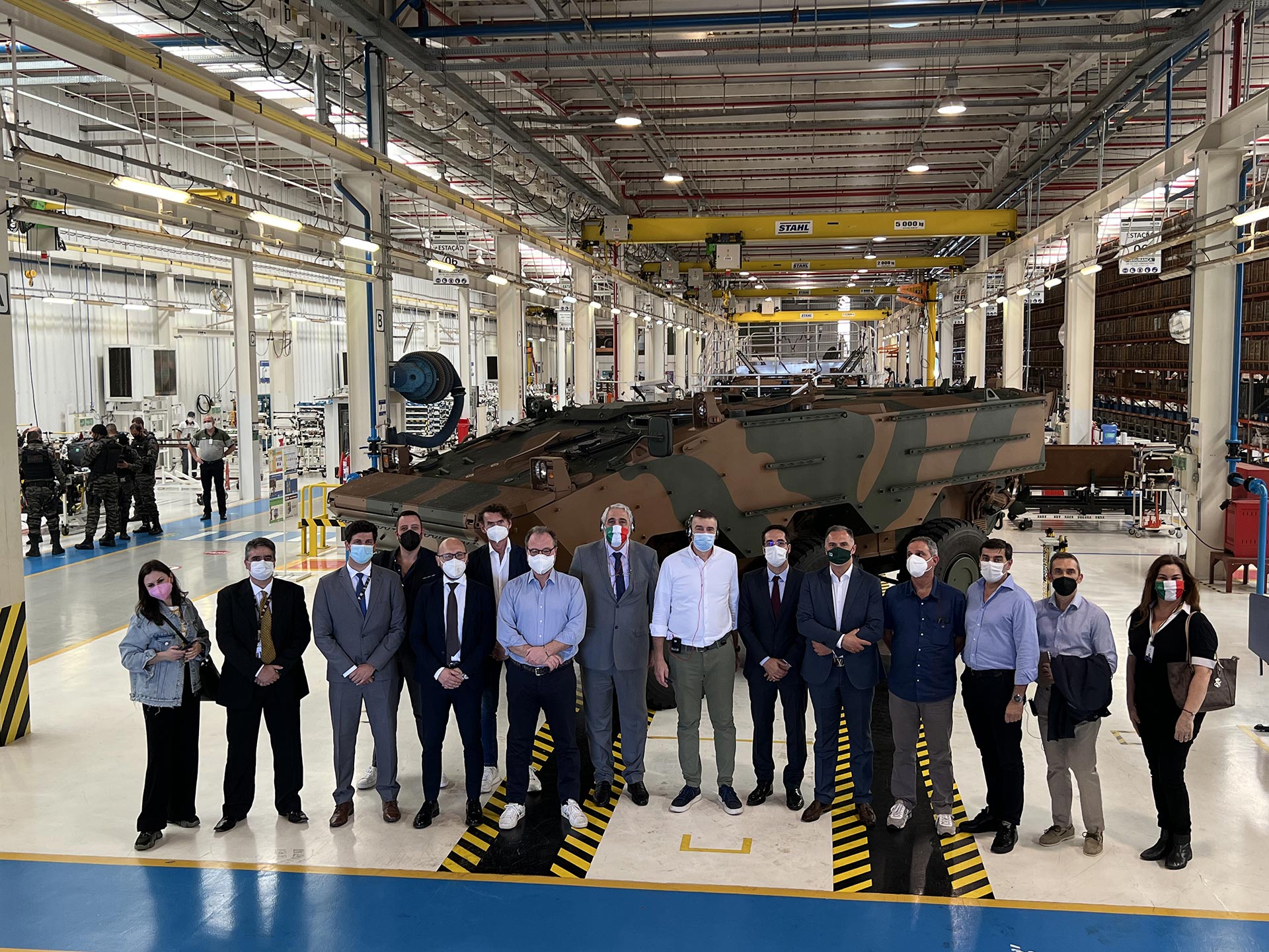 Italian government delegation visits plant of Iveco Defence Vehicles in